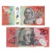 AUSTRALIA 2019 . TWENTY 20 DOLLARS . TWO GENERATION BANKNOTES . IN FOLDER AUSTRALIA 2019 . TWENTY 20 DOLLARS . TWO GENERATION BANKNOTES . IN FOLDER